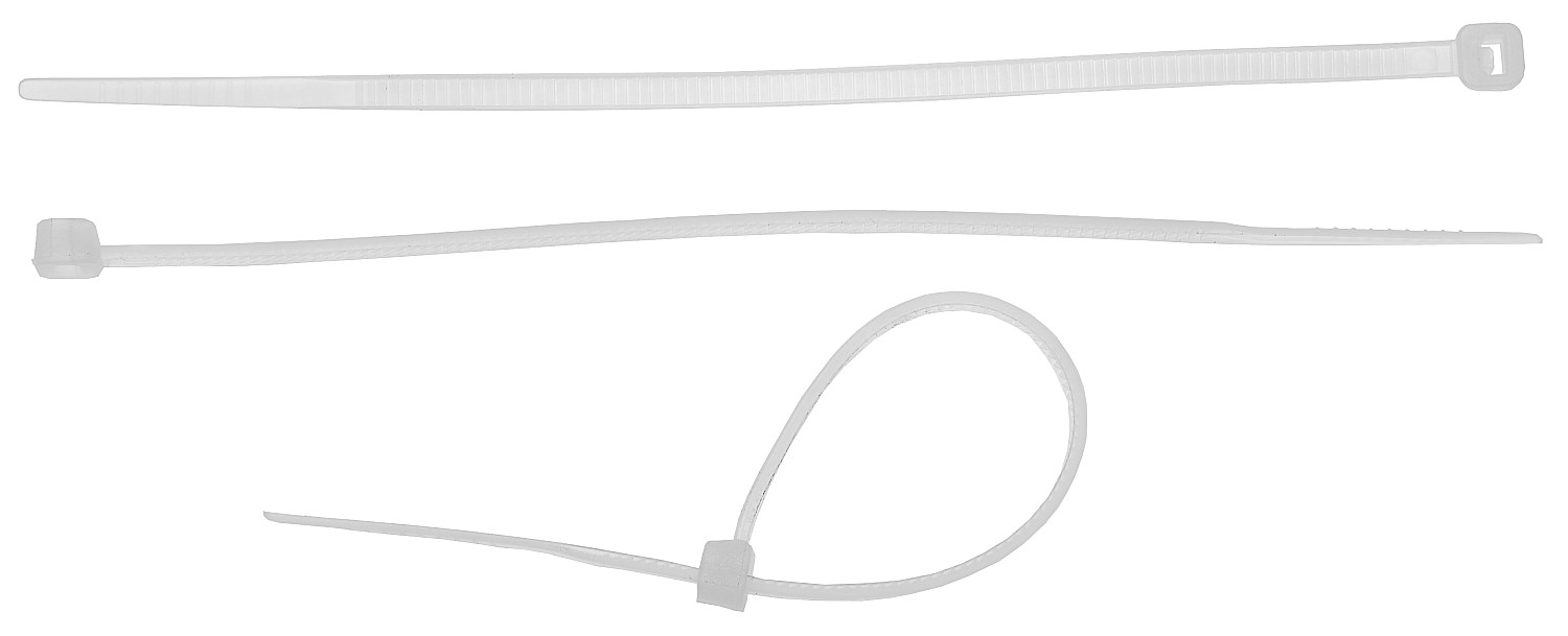 ЗУБР КС-Б2 4.8 х 300 мм, нейлон РА66, кабельные стяжки белые, 25 шт, Профессионал (4-309017-48-300)
