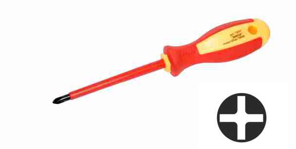 Отвертка Энкор PH0х100мм диэл 1000В