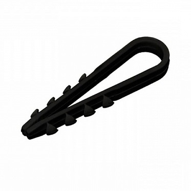 Дюбель-хомут черный 19х25 мм