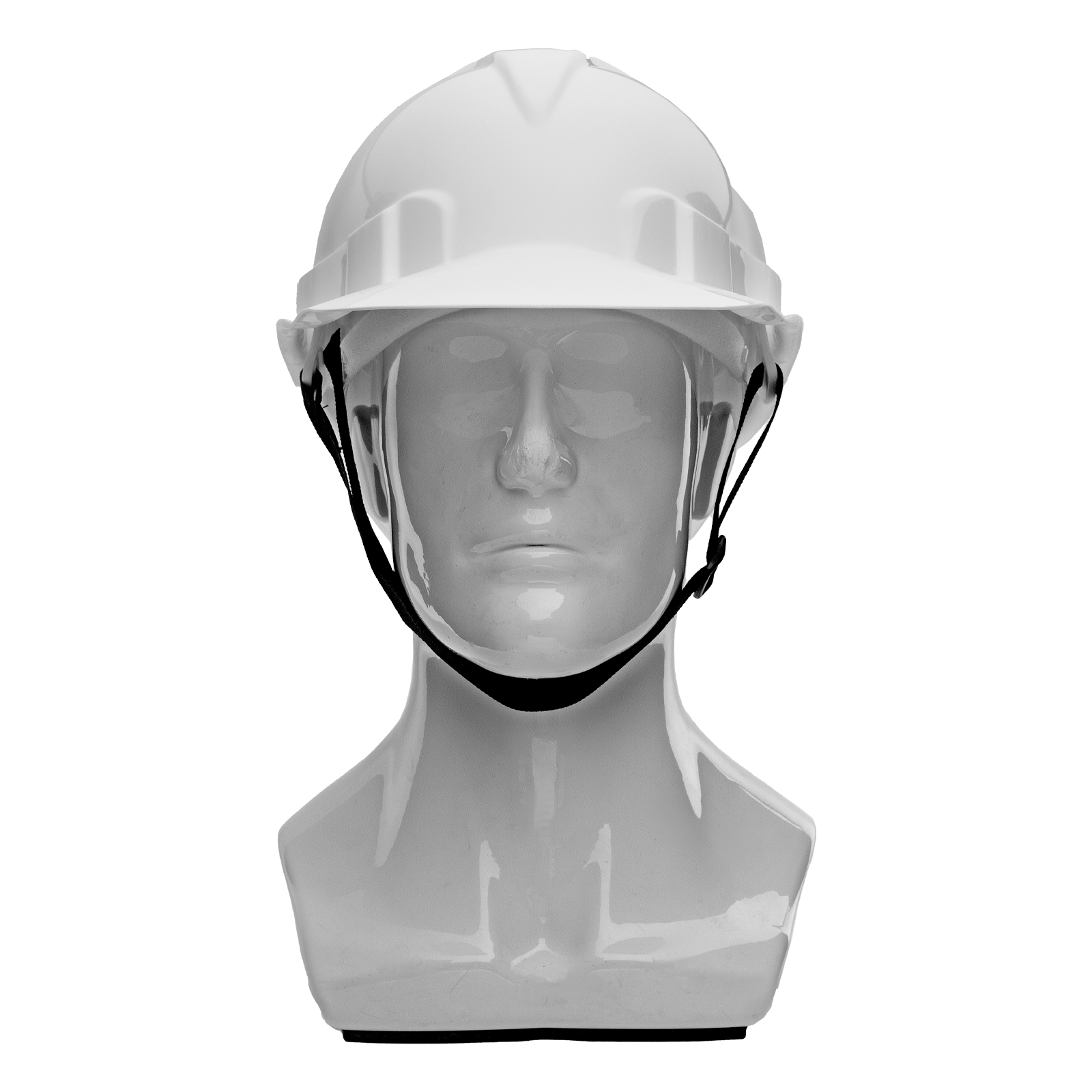 Каска защитная из ударопрочной пластмассы, белая Сибртех