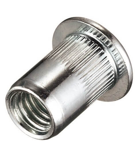 Заклепка - гайка, цилиндрический бортик 8х1,25х18,0