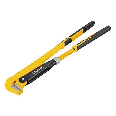 Ключ трубный рычажный №3, 2", цельнокованый, CrV, тип "L" Denzel