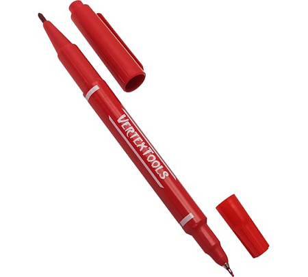 vertextools МАРКЕР СТРОИТЕЛЬНЫЙ КРАСНЫЙ двух-нний 00010-02