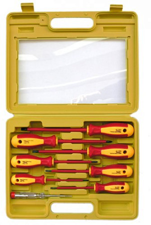 Набор отверток Энкор диэл 8шт кейс