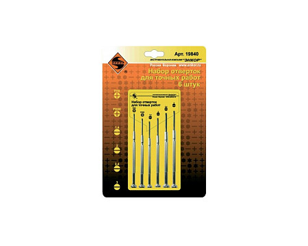 Набор отверток Энкор д/точных работ 6шт
