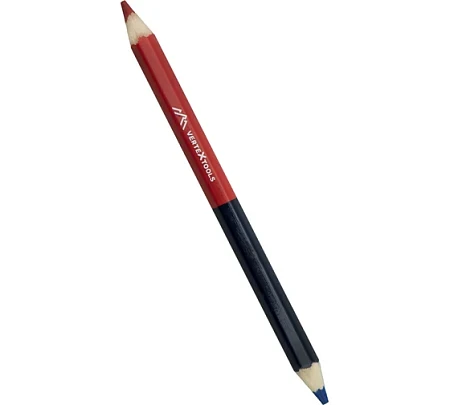 vertextools КАРАНДАШ СТРОИТЕЛЬНЫЙ ДВУХЦВЕТНЫЙ 3шт 0308-3
