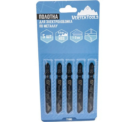 vertextools ПОЛОТНО ДЛЯ ЭЛЕКТРОЛОБЗИКА T118G T118G 5 шт