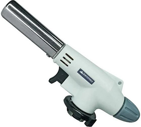 vertextools ГОРЕЛКА ГАЗОВАЯ С ПЬЕЗОРОЗЖИГОМ "БЕЛАЯ КЕРАМИКА" 0836