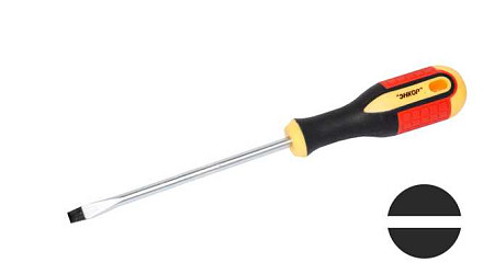 Отвертка шлиц Энкор 1,2x8,0х150мм трех комп рук