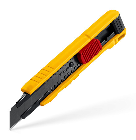 STAYER COBRA Black, 18 мм, нож из АБС пластика, автостоп (0913)