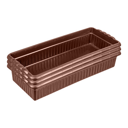 Поддон для рассады 444х185х82 мм, пластиковый, 3 шт, под 10 горшочков 460 мл. Palisad