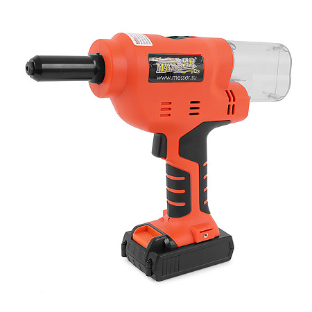 Аккумуляторный вытяжной заклепочник MESSER M1000 (18В,  Li-Ion 2Ач х 2, 3,2 - 6,4)