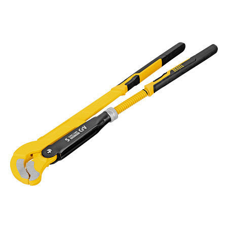 Ключ трубный рычажный №3, 2", цельнокованый, CrV, тип "S" Denzel