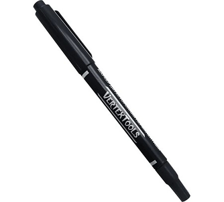 vertextools МАРКЕР СТРОИТЕЛЬНЫЙ ЧЕРНЫЙ двух-нний 00010-01