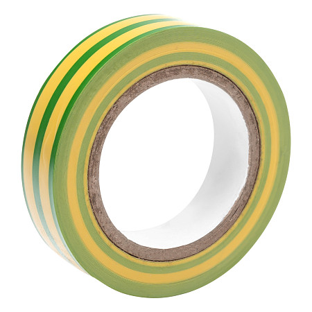 Изолента ПВХ, 15 мм х 10 м, желто-зеленая, 150 мкм Matrix