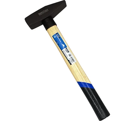 vertextools молоток слесарный, 800 г, квадратный боек, деревянная рукоятка 10-15-800