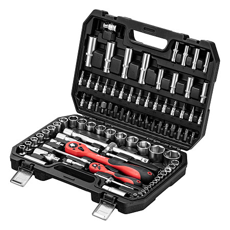 Набор инструментов 94 предмета, CrV, 1/2", 1/4" MTX