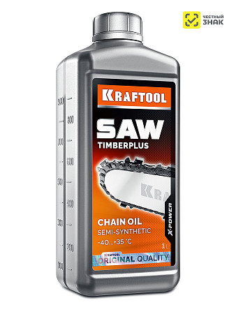 KRAFTOOL TimberPlus, 1 л, цепное полусинтетическое масло для бензо и электропил (41521-1)