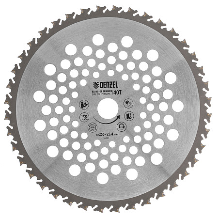 Диск для триммера , 255 х 25,4 40 зубов, Anti-Kick Denzel